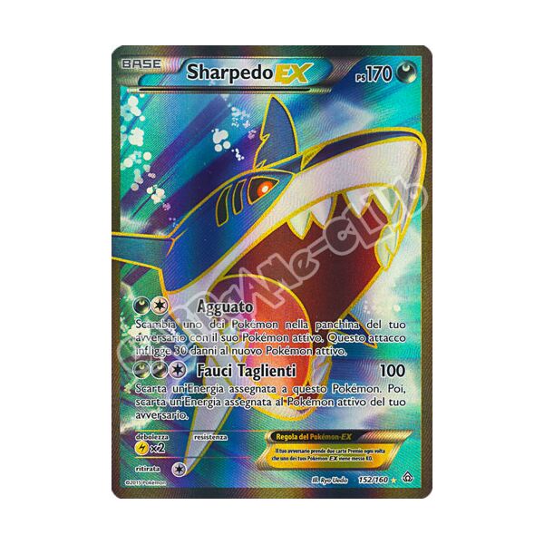 152 / 164 Sharpedo EX rara segreta foil (IT) -NEAR MINT-