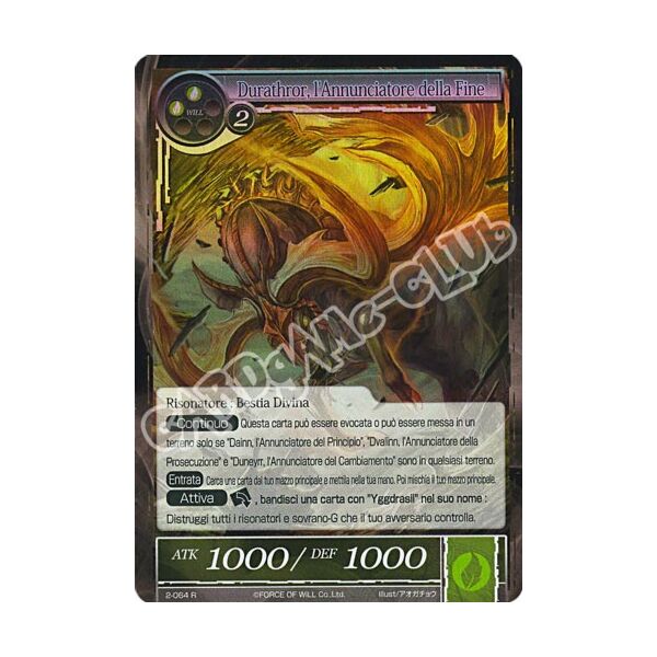 WOW2-IT064 Durathror, l'Annunciatore della Fine rara foil (IT) -NEAR MINT-