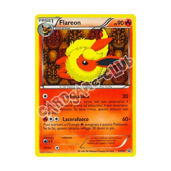 BW88 Flareon rara foil -NEAR MINT- (IT)