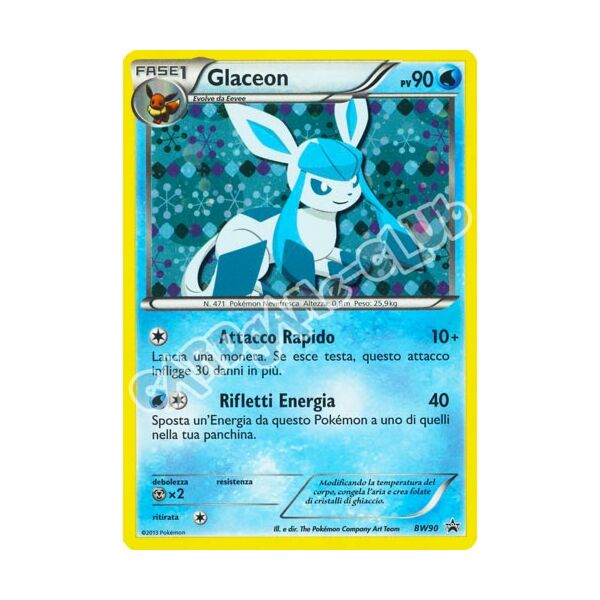 BW90 Glaceon rara foil -NEAR MINT- (IT)