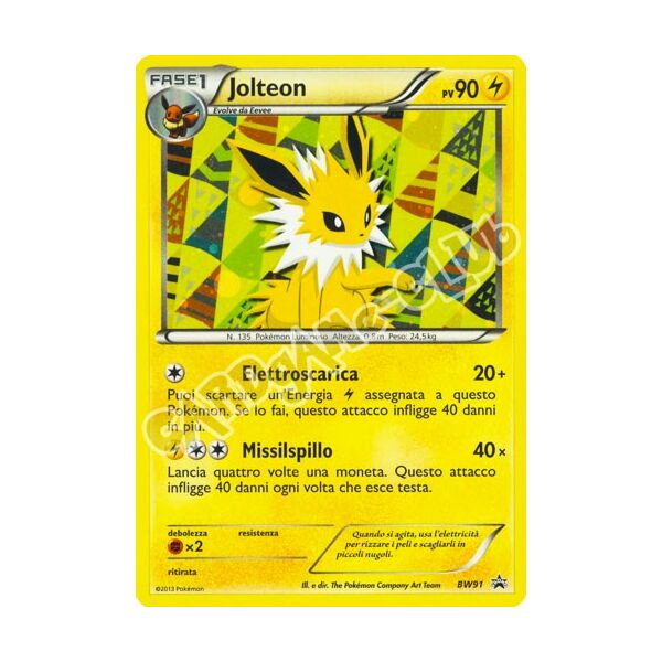 BW91 Jolteon rara foil -NEAR MINT- (IT)