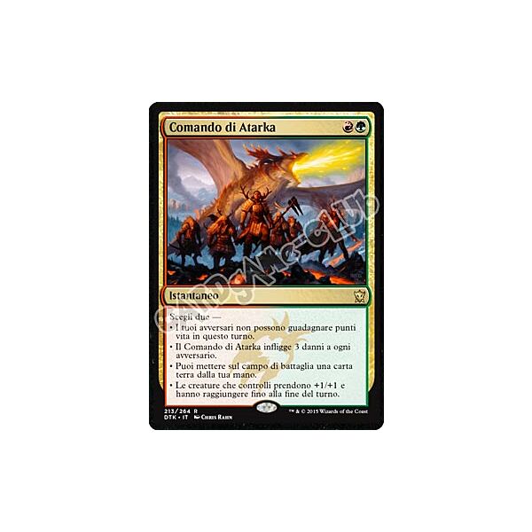 Draghi di Tarkir 213 / 264 Comando di Atarka rara (IT) -NEAR MINT-