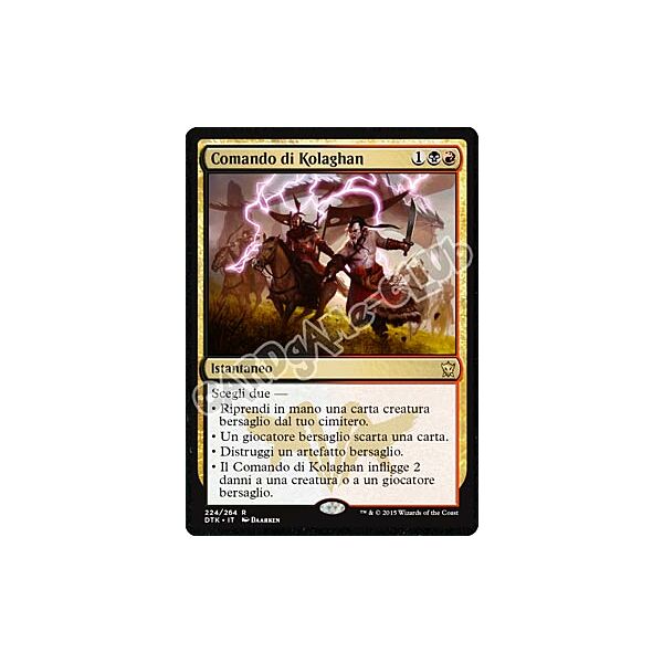 Draghi di Tarkir 224 / 264 Comando di Kolaghan rara (IT) -NEAR MINT-