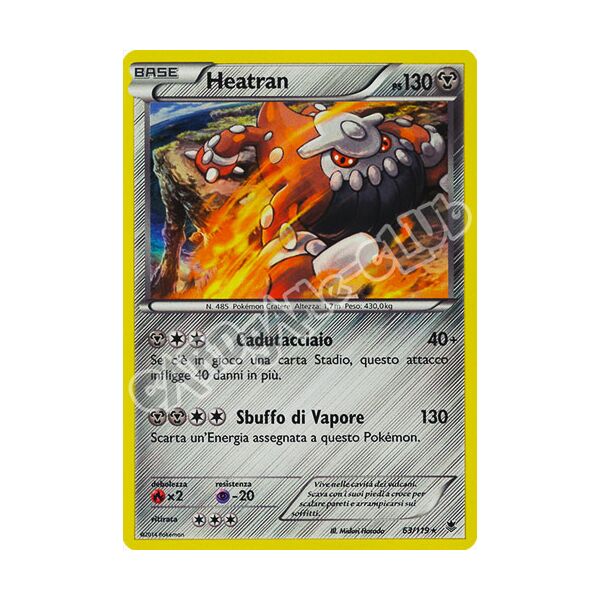 063 / 119 Heatran rara foil (IT) -NEAR MINT-