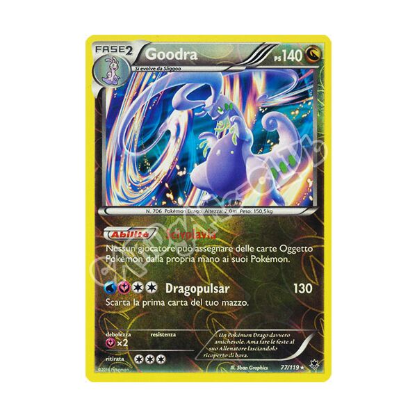 077 / 119 Goodra rara foil reverse (IT) -NEAR MINT-