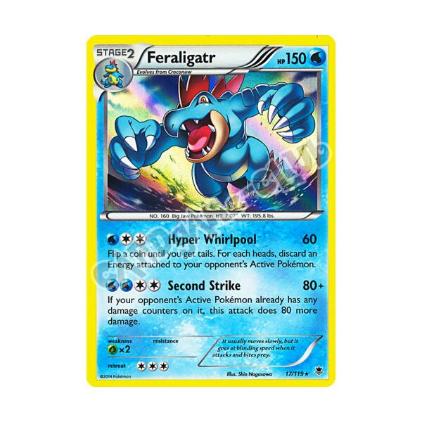 017 / 119 Feraligatr rara foil (EN)