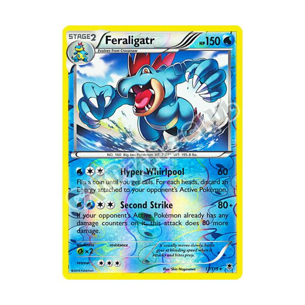 017 / 119 Feraligatr rara foil reverse (EN)