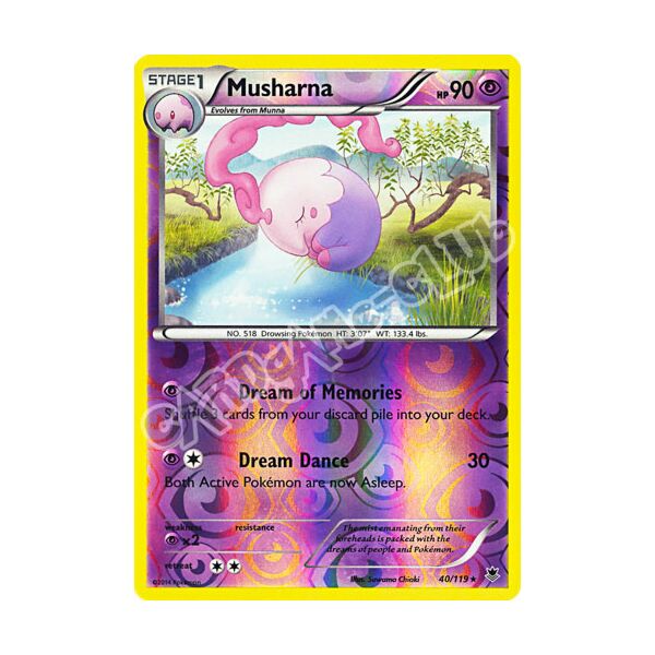 040 / 119 Musharna rara foil reverse (EN)