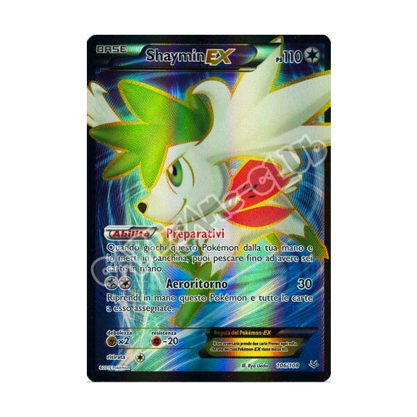 106 / 108 Shaymin EX rara segreta foil (IT) -NEAR MINT-
