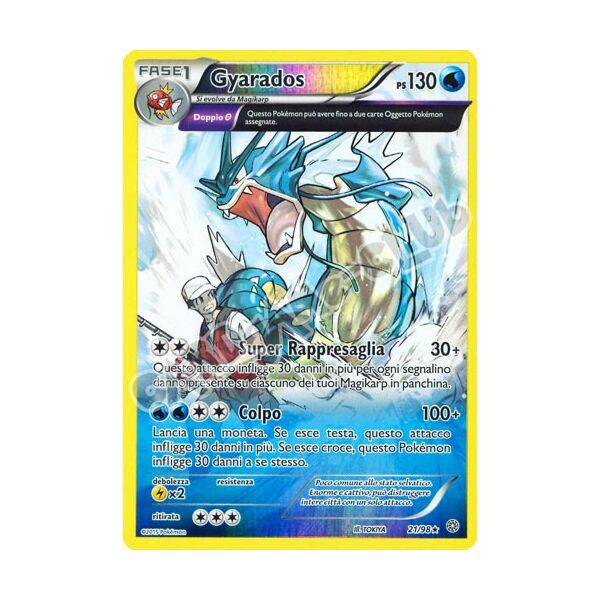 21 / 98 Gyarados rara foil reverse (IT) -NEAR MINT-