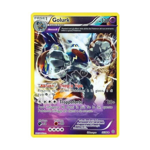 35 / 98 Golurk rara foil reverse (IT) -NEAR MINT-