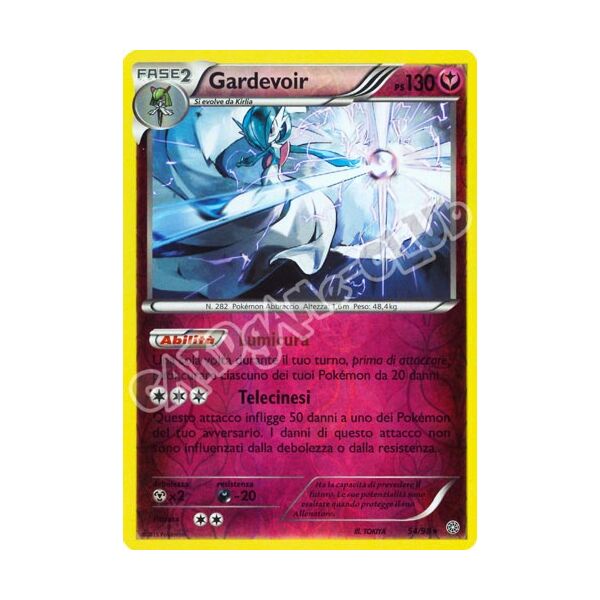 54 / 98 Gardevoir rara foil reverse (IT) -NEAR MINT-