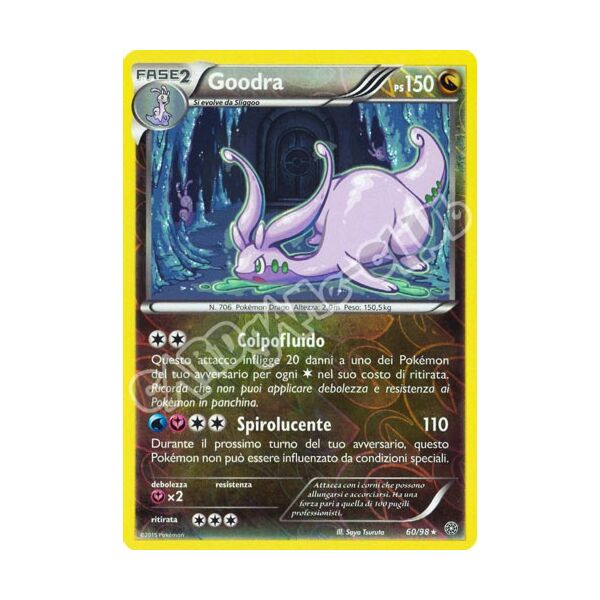 60 / 98 Goodra rara foil reverse (IT) -NEAR MINT-
