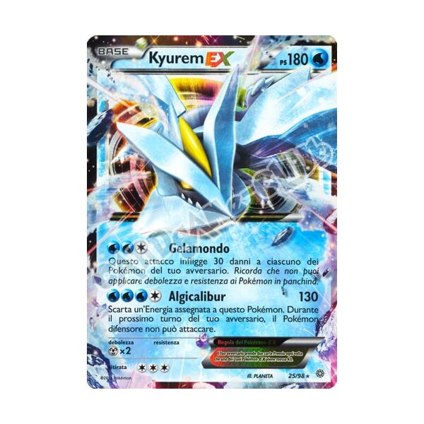 25 / 98 Kyurem EX rara ex foil (IT) -NEAR MINT-