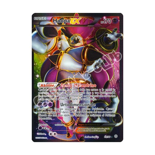 89 / 98 Hoopa EX rara segreta foil (IT) -NEAR MINT-