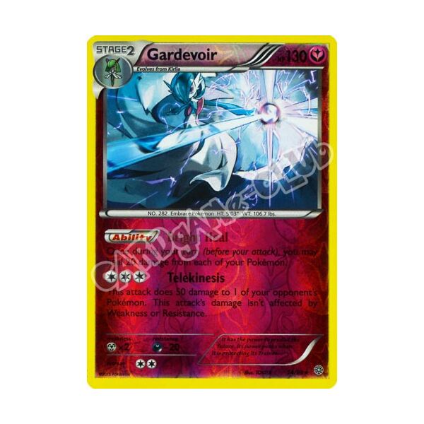 54 / 98 Gardevoir rara foil reverse (EN) -NEAR MINT-