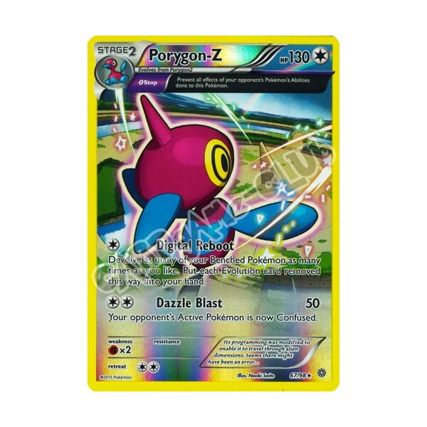 67 / 98 Porygon-Z rara foil reverse (EN) -NEAR MINT-