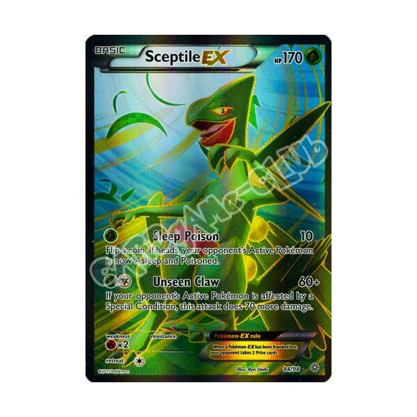 84 / 98 Sceptile EX rara segreta foil (EN) -NEAR MINT-