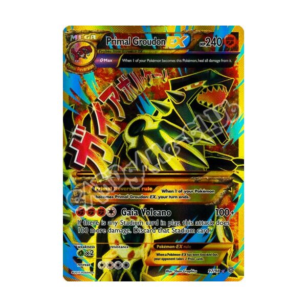97 / 98 Archeo Groudon EX rara segreta foil (EN) -NEAR MINT-
