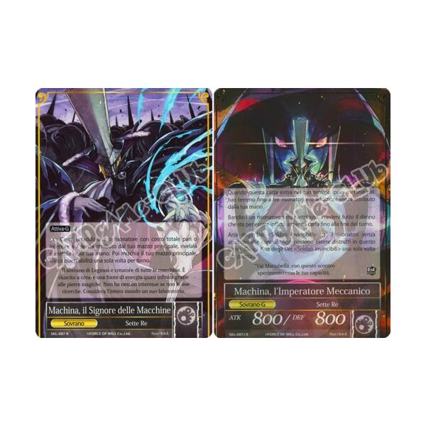SKL1-IT087 Machina, il Signore delle Macchine / Machina, l'Imperatore Meccanico rara normale/foil (IT) -NEAR MINT-