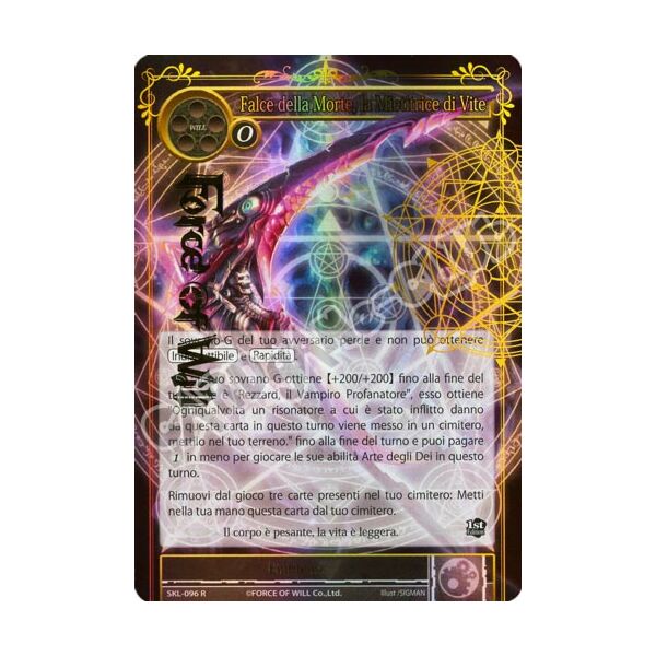 SKL1-IT096 Falce della Morte, la Mietitrice di Vite rara parallel (IT) -NEAR MINT-