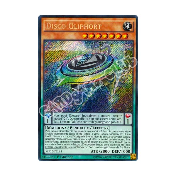 MP15-IT145 Disco Qliphort rara segreta 1a Edizione (IT) -NEAR MINT-