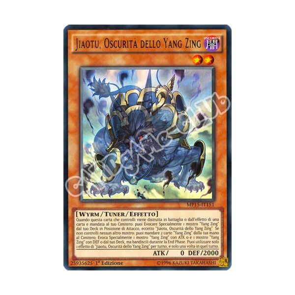 MP15-IT151 Jiaotu, Oscurita' dello Yang Zing ultra rara 1a Edizione (IT) -NEAR MINT-