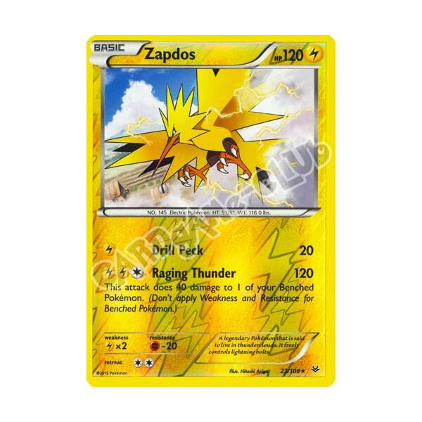023 / 108 Zapdos rara foil reverse (EN) -NEAR MINT-