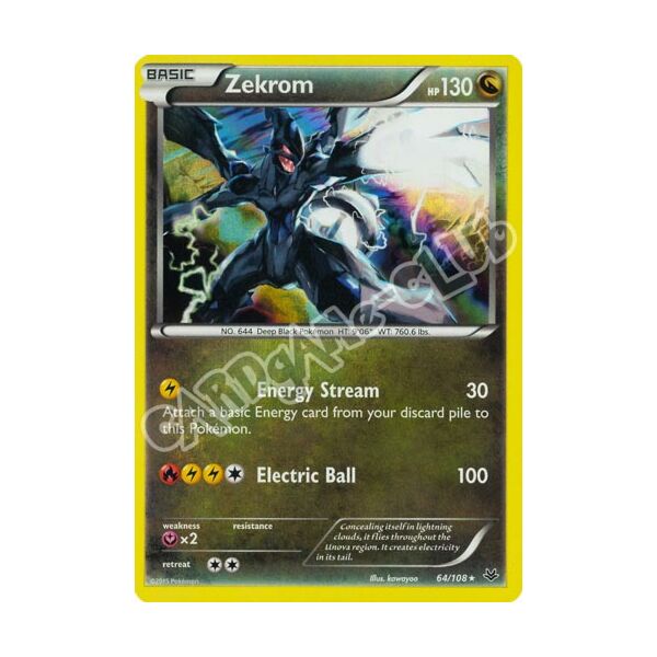 064 / 108 Zekrom rara foil (EN) -NEAR MINT-