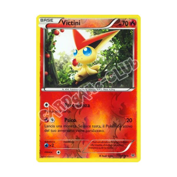 013 / 108 Victini rara foil reverse (IT) -NEAR MINT-