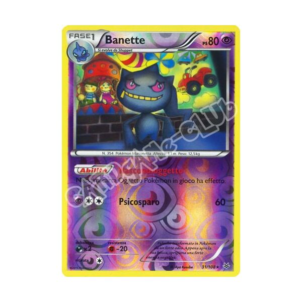 031 / 108 Banette rara foil reverse (IT) -NEAR MINT-