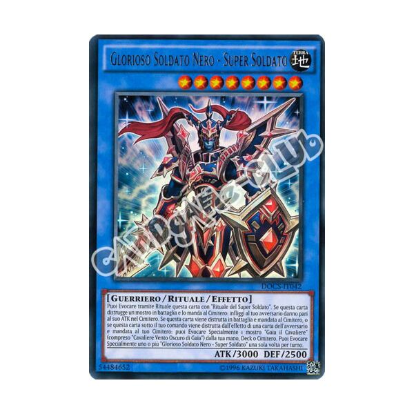 DOCS-IT042 Glorioso Soldato Nero - Super Soldato ultra rara unlimited (IT) -NEAR MINT-