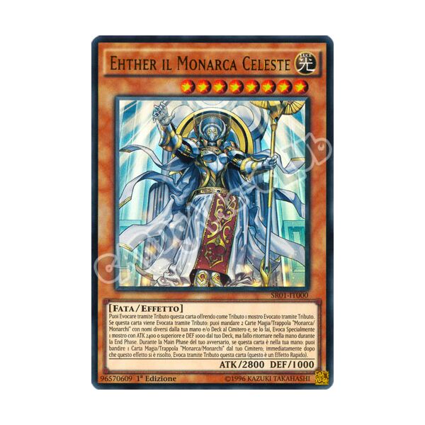 SR01-IT000 Ehther il Monarca Celeste ultra rara 1a Edizione (IT) -NEAR MINT-