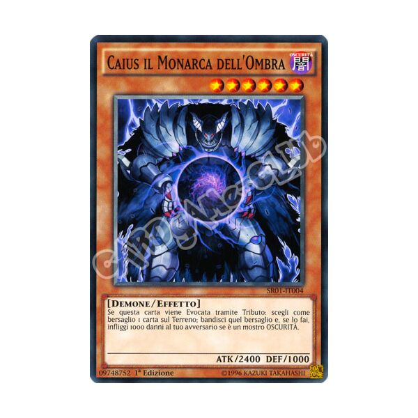 SR01-IT004 Caius il Monarca dell'Ombra comune 1a Edizione (IT) -NEAR MINT-