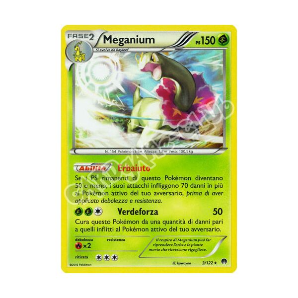 003 / 122 Meganium rara foil (IT) -NEAR MINT-