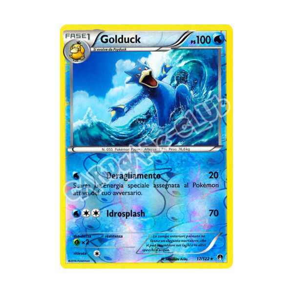 017 / 122 Golduck rara foil reverse (IT) -NEAR MINT-