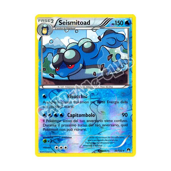 035 / 122 Seismitoad rara foil reverse (IT) -NEAR MINT-