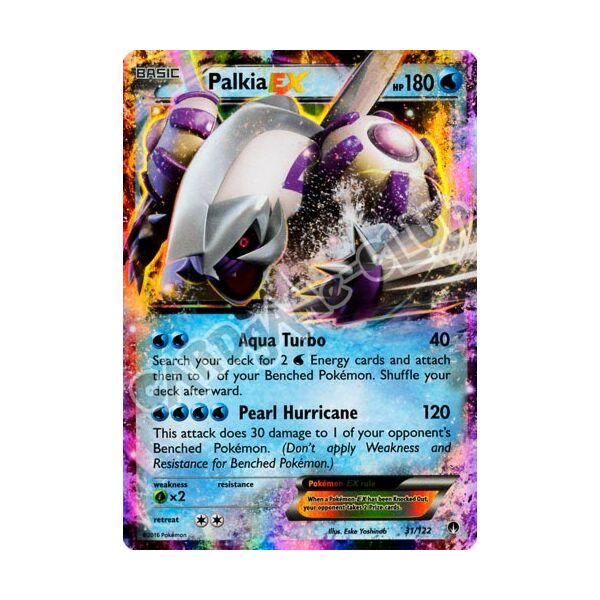031 / 122 Palkia EX rara ex foil (EN) -NEAR MINT-