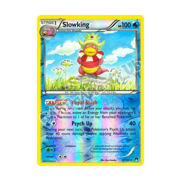 021 / 122 Slowking rara foil reverse (EN) -NEAR MINT-