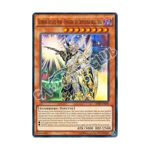 AP08-IT008 Glorioso Soldato Nero - Emissario del Crepuscolo della Sera super rara (IT) -NEAR MINT-