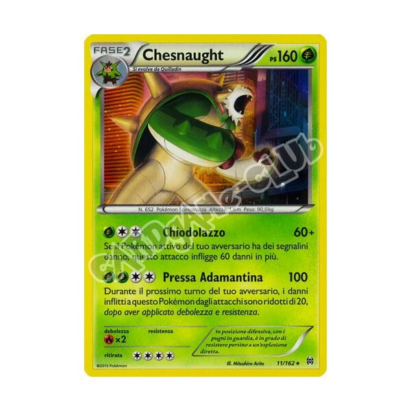 011 / 162 Chesnaught rara foil (IT) -NEAR MINT-