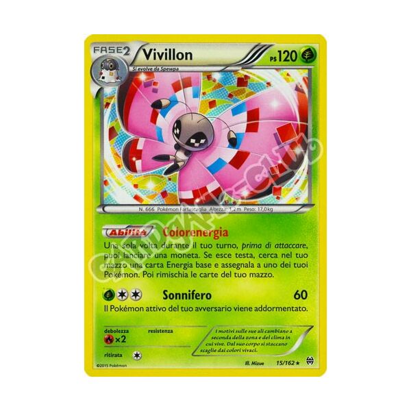 015 / 162 Vivillon rara foil (IT) -NEAR MINT-