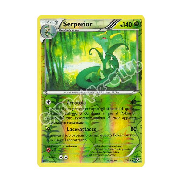 007 / 124 Serperior rara foil reverse (IT) -NEAR MINT-