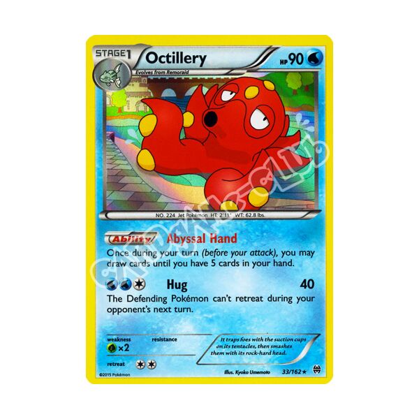 033 / 162 Octillery rara foil (EN) -NEAR MINT-