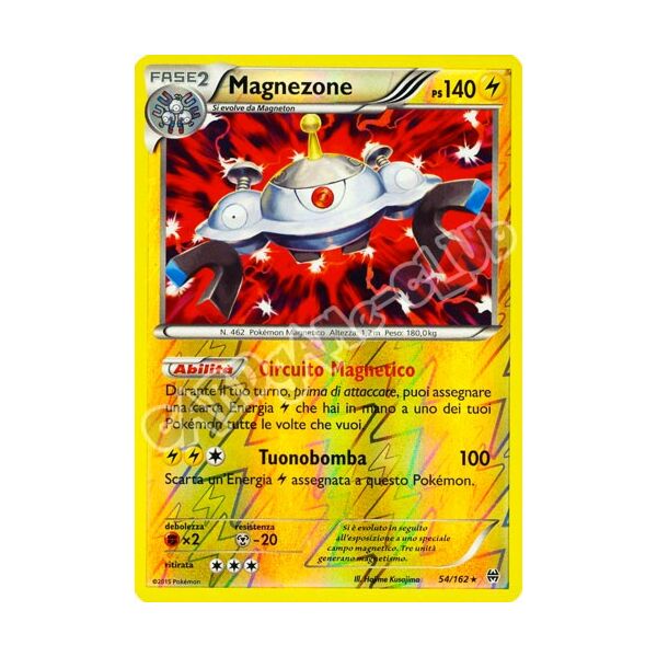 054 / 162 Magnezone rara foil reverse (IT) -NEAR MINT-