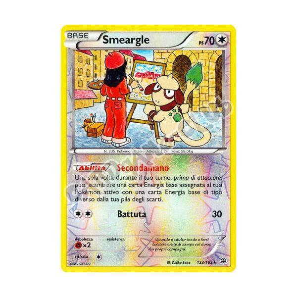 123 / 162 Smeargle rara foil reverse (IT) -NEAR MINT-