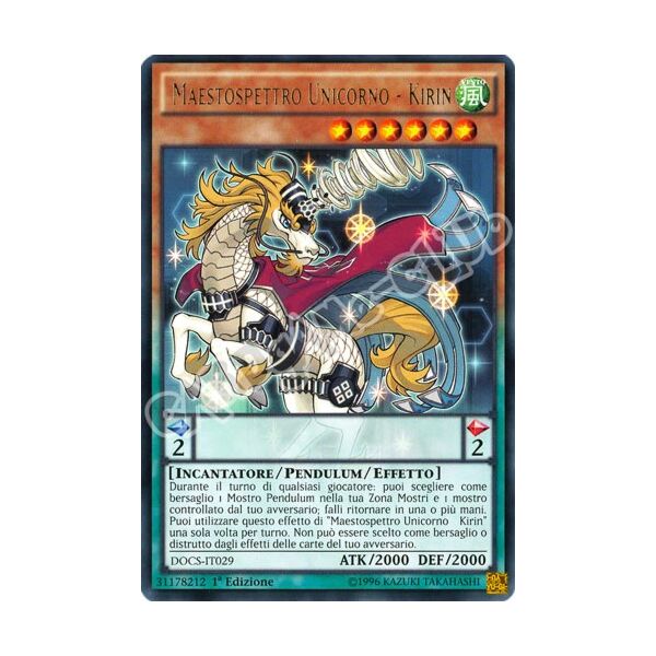DOCS-IT029 Maestospretto Unicorno - Kirin rara 1a Edizione (IT)