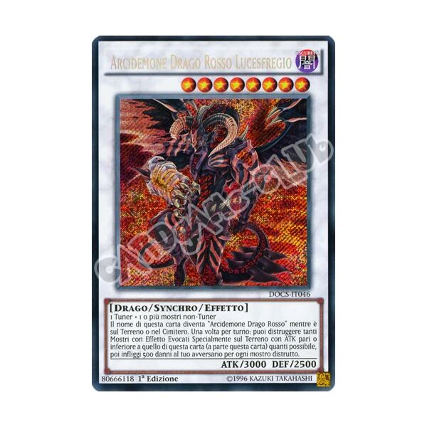 DOCS-IT046 Arcidemone Drago Rosso Lucesfregio rara segreta 1a Edizione (IT)