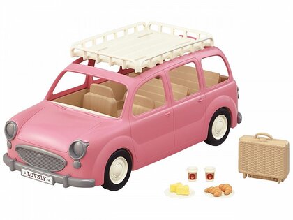 Sylvanian Families Auto di famiglia Van rosa