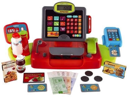 Cassa grande digitale in plastica a batteria con suono e luce nella scatola